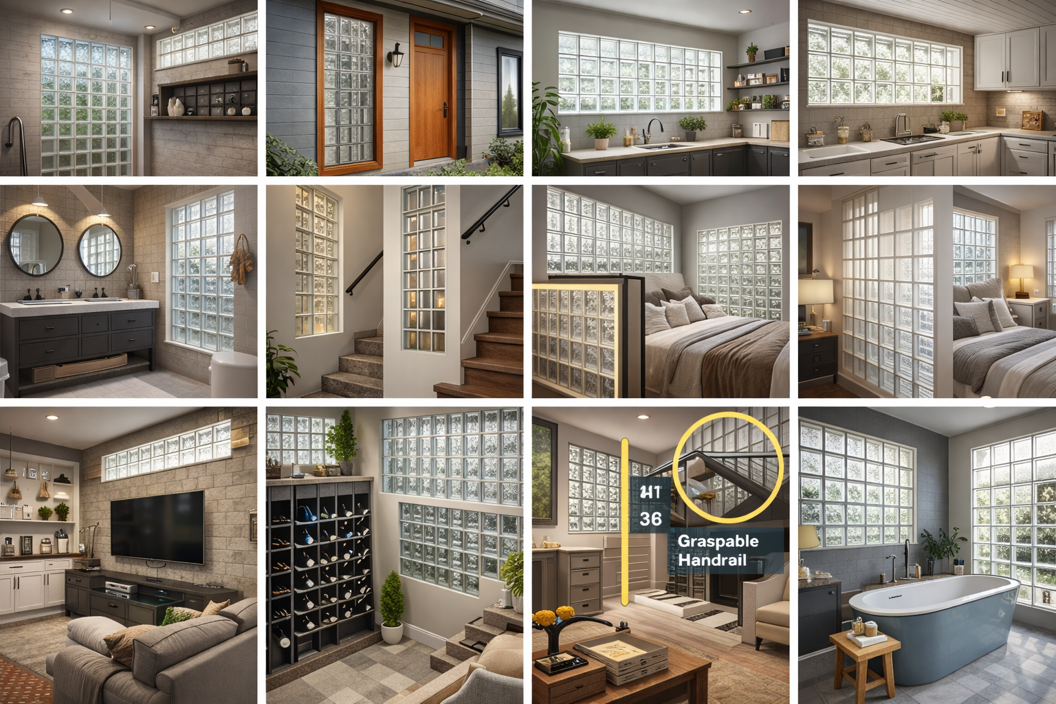 12 Modern Ways to Use Glass Block Windows in Today’s Homes